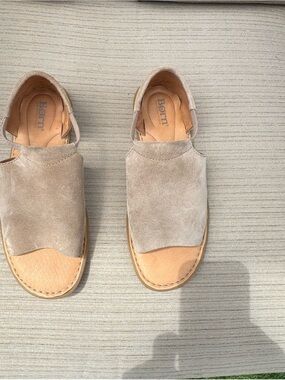 Born Women's Taupe Suede Slingback Mules